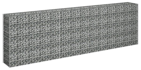 Horganyzott acél gabion magaságyás 270 x 30 x 90 cm