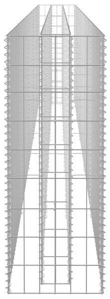 Horganyzott acél gabion magaságyás 450 x 30 x 90 cm