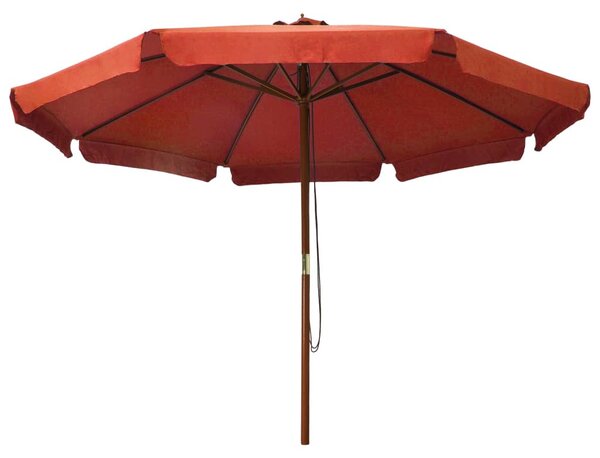 VidaXL terrakotta kültéri napernyő farúddal 330 cm