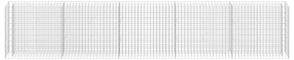 Horganyzott acél gabion magaságyás 450 x 30 x 90 cm