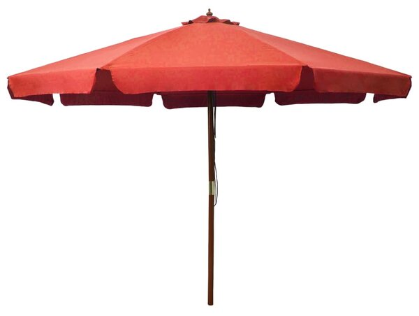 VidaXL terrakotta kültéri napernyő farúddal 330 cm