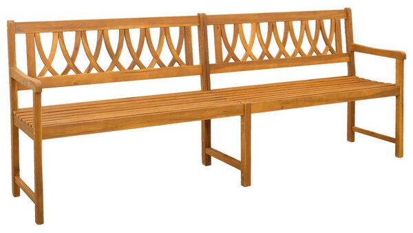 VidaXL Kerti pad Természetes 220 x 55,5 x 90 cm Tömör Akácfa