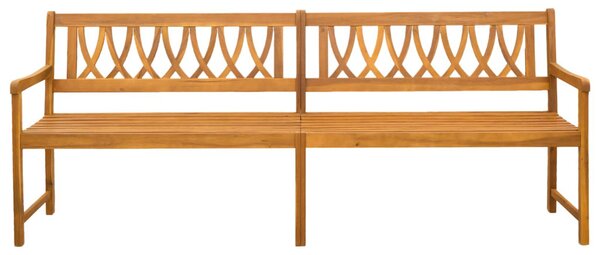 VidaXL Kerti pad Természetes 220 x 55,5 x 90 cm Tömör Akácfa
