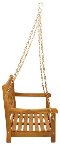 VidaXL Kerti hinta pad Természetes 110 x 56 x 58 cm Tömör Akácfa