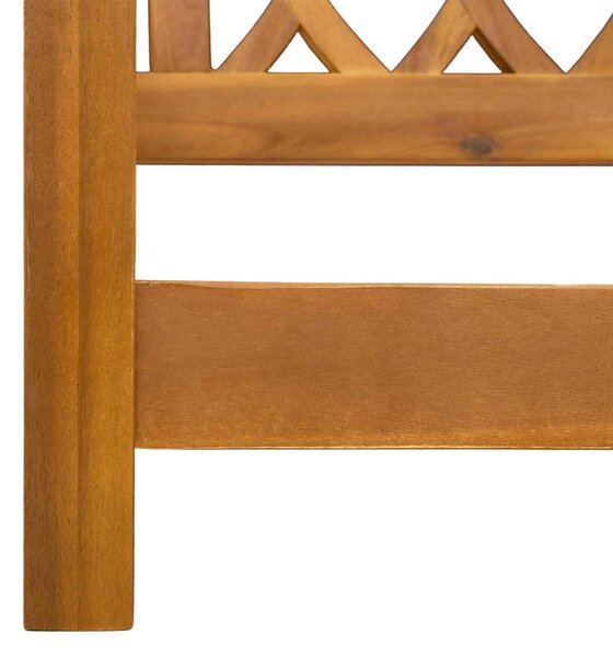 VidaXL Kerti hinta pad Természetes 110 x 56 x 58 cm Tömör Akácfa