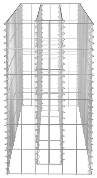 Horganyzott acél gabion magaságyás 90 x 30 x 60 cm