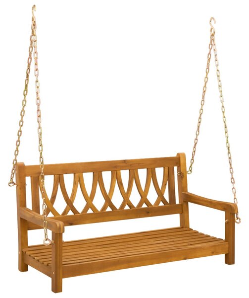 VidaXL Kerti hinta pad Természetes 110 x 56 x 58 cm Tömör Akácfa