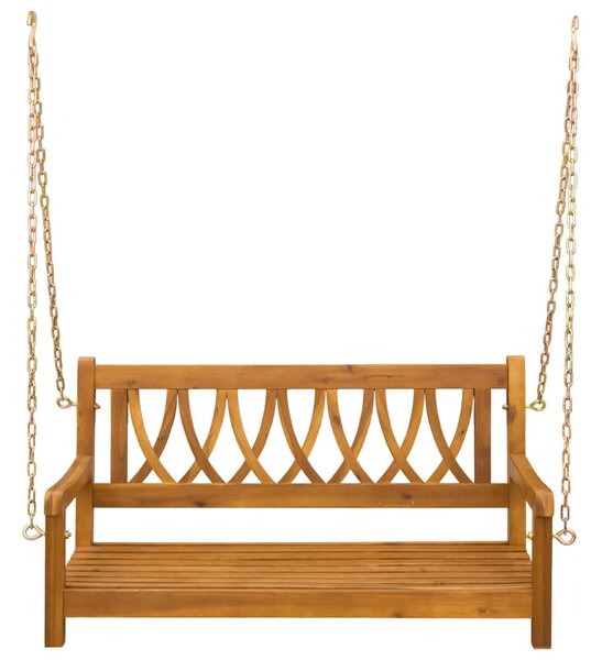 VidaXL Kerti hinta pad Természetes 110 x 56 x 58 cm Tömör Akácfa