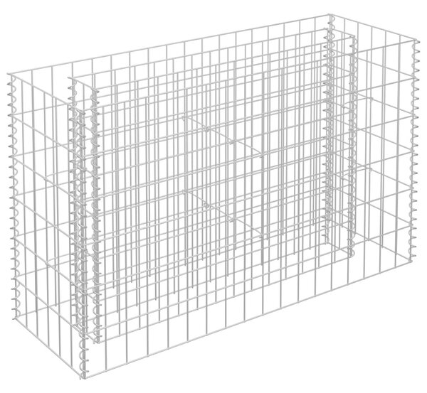 Horganyzott acél gabion magaságyás 90 x 30 x 60 cm