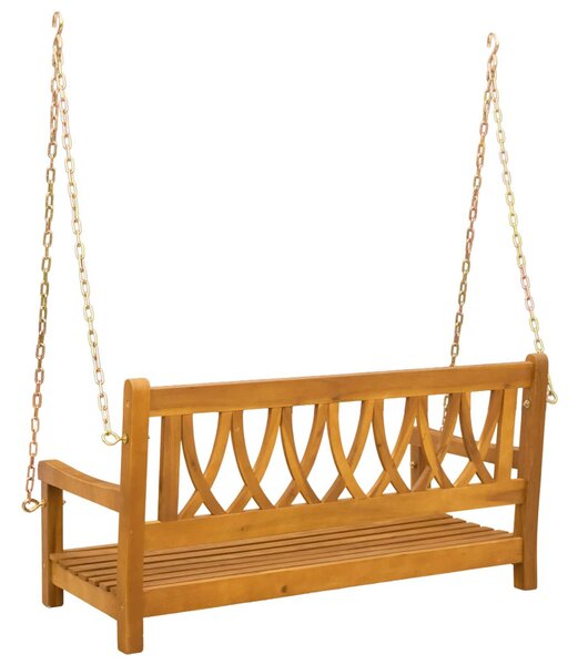 VidaXL Kerti hinta pad Természetes 110 x 56 x 58 cm Tömör Akácfa