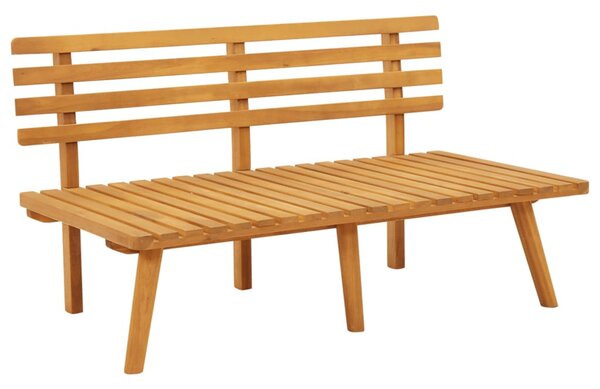 Tömör akácfa kerti pad párnákkal 115 cm