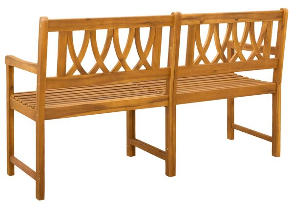 VidaXL Kerti pad Természetes 150 x 55,5 x 90 cm Tömör Akácfa