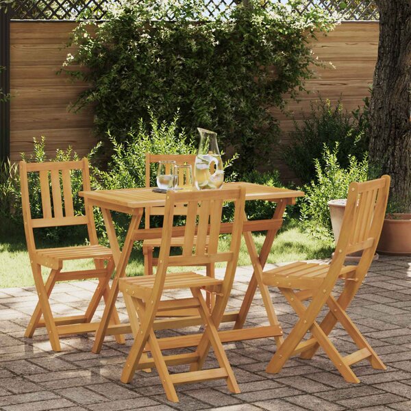 VidaXL Kültéri bistro székek 4 pcs Természetes 40 x 42 x 85 cm