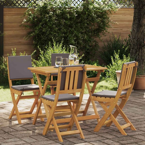 VidaXL Kültéri bistro székek 4 pcs Sötétszürke 38 x 46 x 85 cm