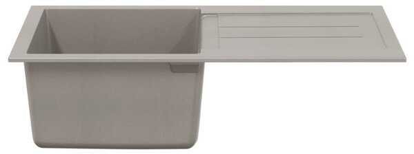 Mosogató Szürke 780 x 500 mm 80% Kvarc és 20% Gyanta