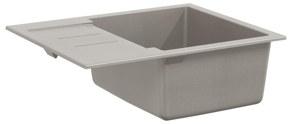 Mosogató Szürke 620 x 500 mm 80% Kvarc és 20% Gyanta
