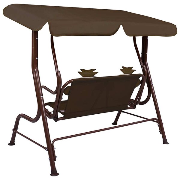 VidaXL barna szövet gyermek hintapad 115 x 75 x 110 cm