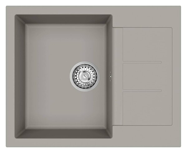 Mosogató Szürke 620 x 500 mm 80% Kvarc és 20% Gyanta