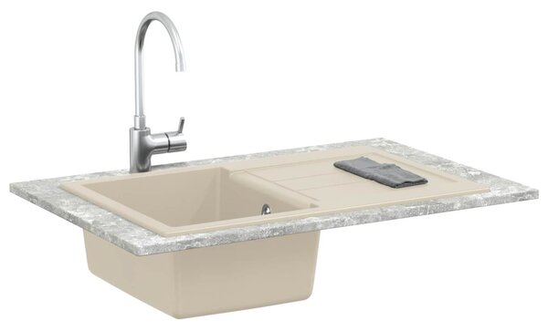 Mosogató Bézs 780 x 500 mm 80% Kvarc és 20% Gyanta