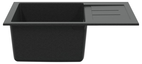 Mosogató Fekete 620 x 500 mm 80% Kvarc és 20% Gyanta