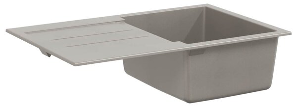 Mosogató Szürke 780 x 500 mm 80% Kvarc és 20% Gyanta