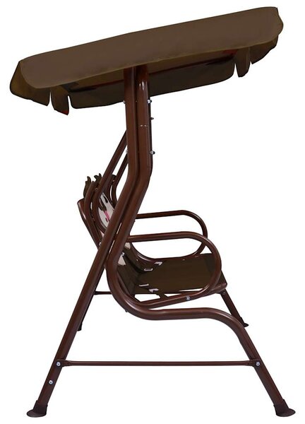 VidaXL barna szövet gyermek hintapad 115 x 75 x 110 cm