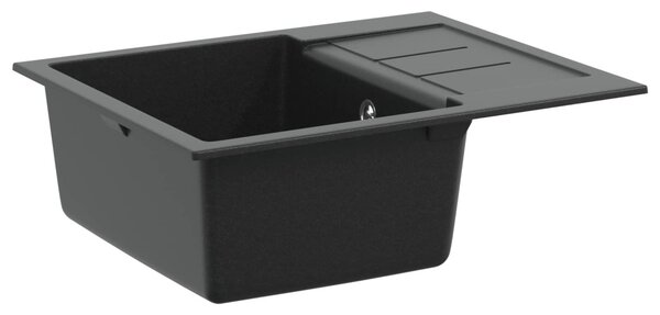 Mosogató Fekete 620 x 500 mm 80% Kvarc és 20% Gyanta