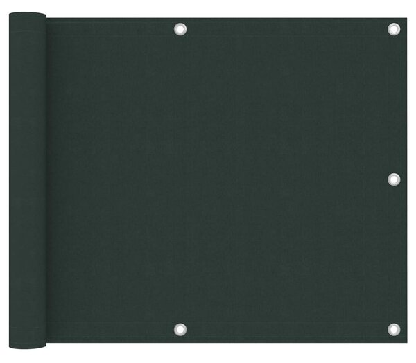 VidaXL sötétzöld oxford-szövet erkélynapellenző 75 x 400 cm