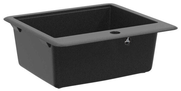 Mosogató Fekete 470 x 440 mm Gránit