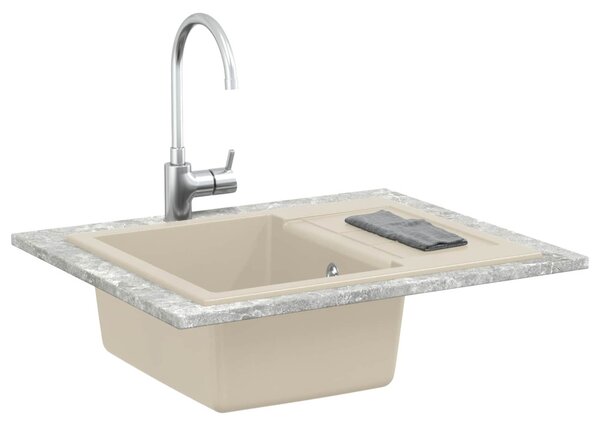 Mosogató Bézs 620 x 500 mm 80% Kvarc és 20% Gyanta