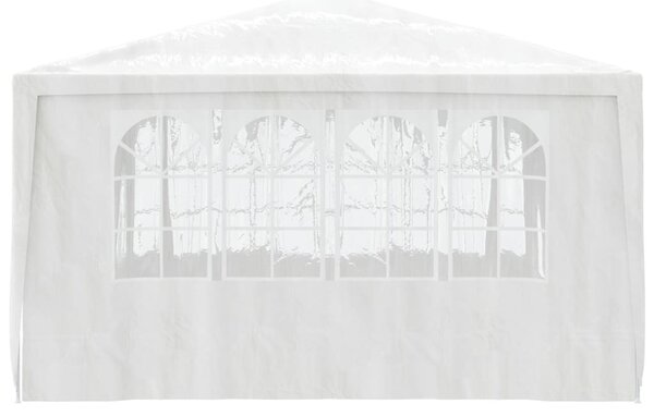 Fehér rendezvénysátor oldalfalakkal 4 x 4 m 90 g/m²