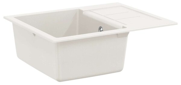 Mosogató Fehér 620 x 500 mm 80% Kvarc és 20% Gyanta