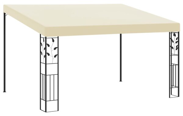 Krémszínű falra szerelhető pavilon 4 x 3 x 2,5 m