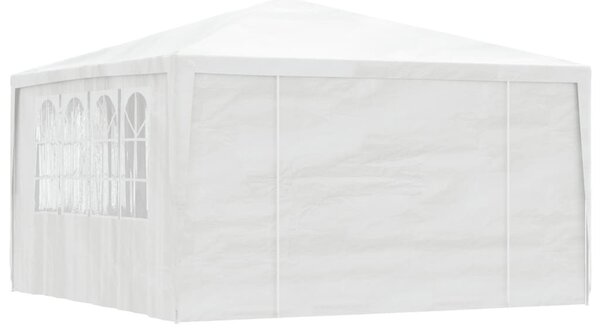 Fehér rendezvénysátor oldalfalakkal 4 x 4 m 90 g/m²