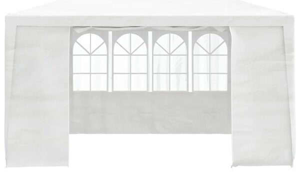 Fehér rendezvénysátor oldalfalakkal 4 x 4 m 90 g/m²