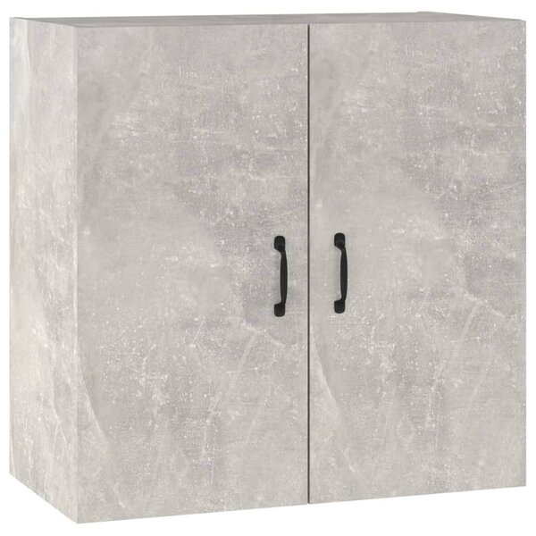 Betonszürke szerelt fa faliszekrény 60 x 31 x 60 cm