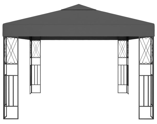 Antracitszürke szövet pavilon 3 x 4 m