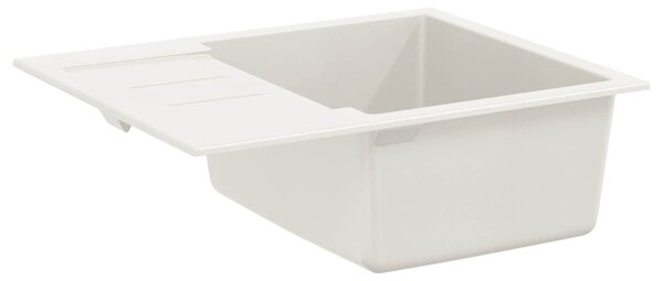 Mosogató Fehér 620 x 500 mm 80% Kvarc és 20% Gyanta