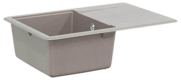 Mosogató Szürke 670 x 460 mm 80% Kvarc és 20% Gyanta