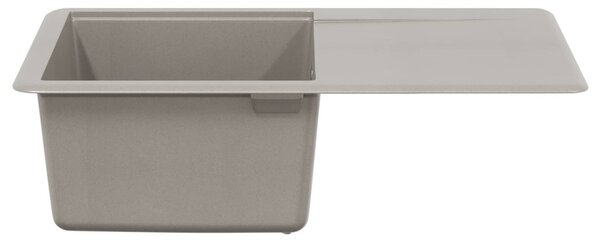 Mosogató Szürke 670 x 460 mm 80% Kvarc és 20% Gyanta