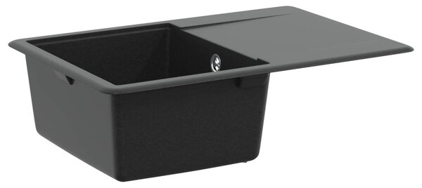 Mosogató Fekete 670 x 460 mm Gránit
