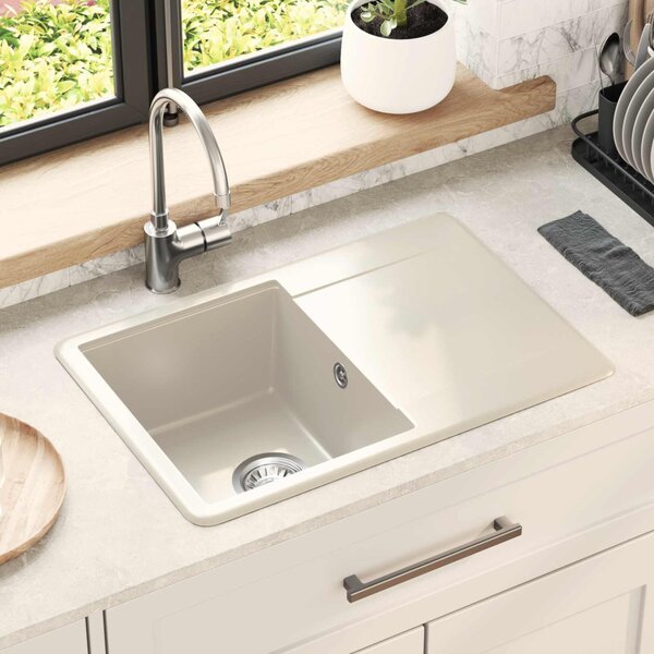Mosogató Bézs 670 x 460 mm 80% Kvarc és 20% Gyanta