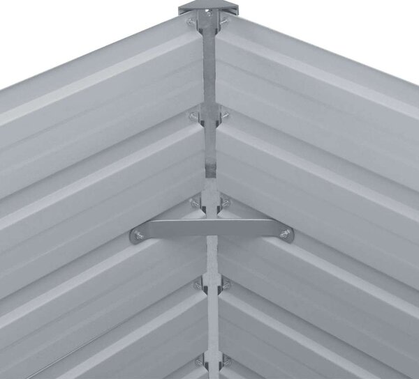 VidaXL zöld horganyzott acél kerti magaságyás 160 x 80 x 45 cm