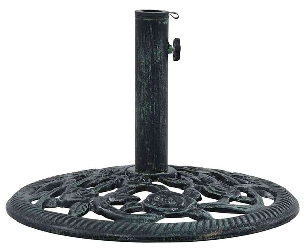 Zöld öntöttvas napernyőtalp 9 kg 40 cm