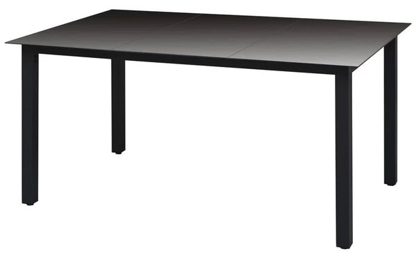 7 részes szürke polyrattan kerti étkezőgarnitúra párnákkal