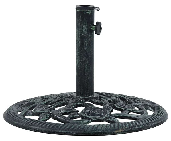 Zöld öntöttvas napernyőtalp 9 kg 40 cm