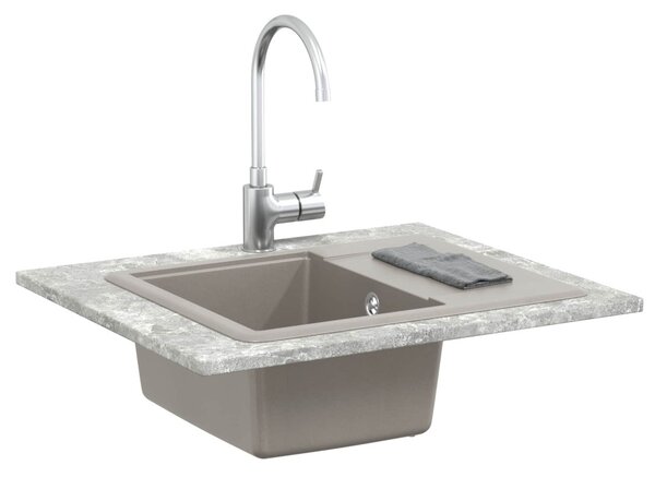 Mosogató Szürke 560 x 460 mm 80% Kvarc és 20% Gyanta