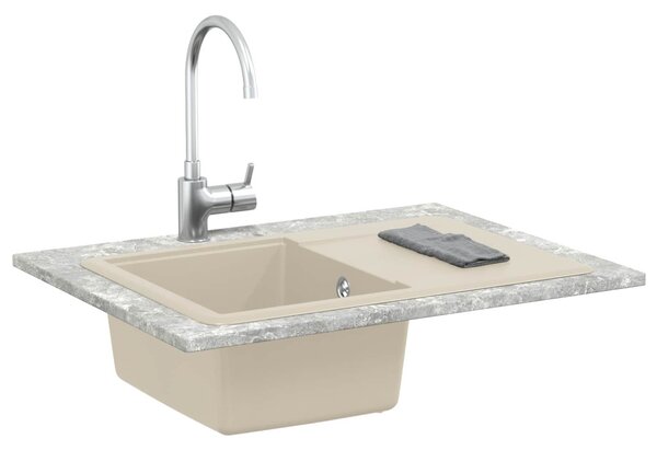 Mosogató Bézs 670 x 460 mm 80% Kvarc és 20% Gyanta