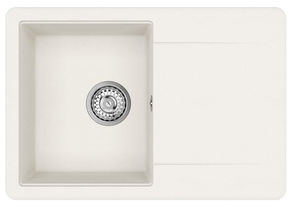 Mosogató Fehér 670 x 460 mm 80% Kvarc és 20% Gyanta