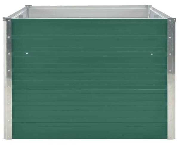 VidaXL zöld horganyzott acél kerti magaságyás 160 x 80 x 45 cm